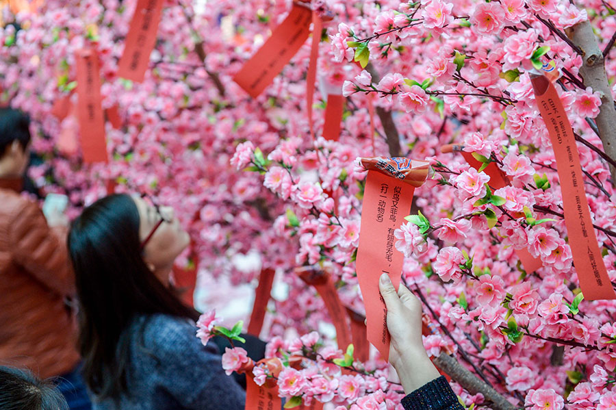 仿真桃花(huā)树